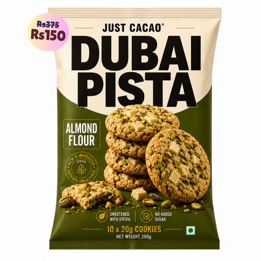 Dubai Pista Cookies (10x20g Cookies) • Sugar-Free Almond Flour Cookies • 200g (10x20g Cookies)