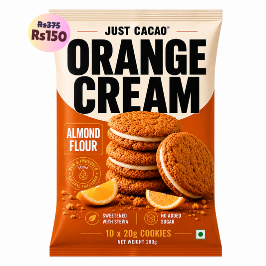 Orange Cookies (10x20g Cookies) • Sugar-Free Almond Flour Cookies • 200g (10x20g Cookies)