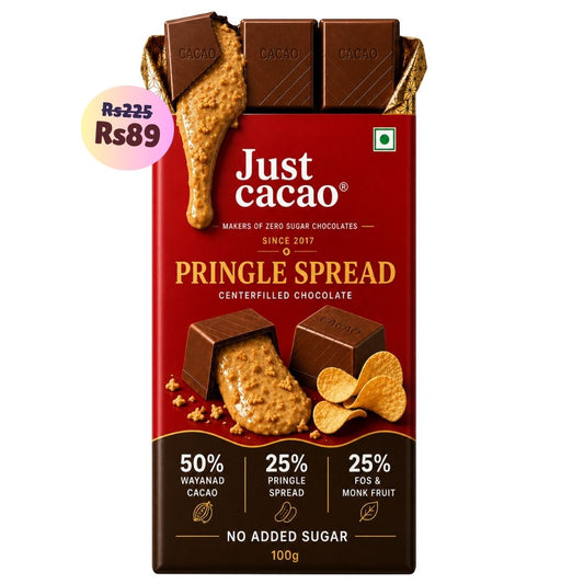 Pringle Spread • Sugar Free Center-Filled Chocolate Bar • 100g