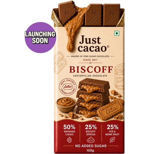 Biscoff • Sugar Free Center-Filled Chocolate Bar • 100g (Launching Soon)